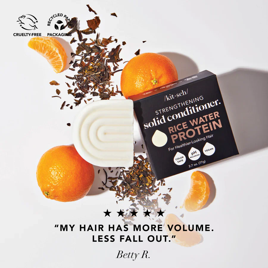 Kitsch Rice Water Protein Strengthening Conditioner Bar 77g - Image 3